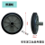 千井大垃圾桶轮子大号通用加厚轮带轴配件户外240升橡胶实心轱辘环卫 55cm实心轴1根
