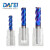 DAFEI65度钨钢圆鼻铣刀蓝色纳米涂层4刃合金牛鼻刀CNC刀具R角铣刀立铣刀4R0.5*4D*75L