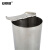 安赛瑞 不锈钢镊子筒（2个装）304不锈钢实验室镊子罐带盖倒锥子型泡镊筒镊子桶持物桶 大号 600125