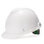 德威狮  标准型ABS安全帽工地领导建筑工程头盔透气男 白色标准型PE一指键