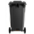 洁然 户外大号脚踏垃圾桶 分类垃圾桶 环卫垃圾桶 小区物业收纳桶可定制LOGO 带轮挂车垃圾桶	