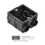 NVC雷士电工 开关插座 86型面板暗盒 配件底盒黑色 接线盒通用底盒（10只装）