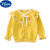 迪士尼（Disney）女童针织开衫婴儿小童韩版洋气春秋薄款宝宝毛衣儿童新款秋装外套 粉红色 80cm