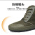 搏峰（BOFENG）高帮劳保鞋 GZX2防滑透气解放胶鞋 绿色防水款40码