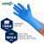 爱马斯 一次性手套丁腈橡胶手套 厚款清洁手套蓝色 M码 300412