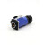 凌科连接器LP20防水航空插头插座2-3-4-5-7-9-12芯带隔栏M20蓝色LP20-2芯方座( LP20-2芯 公头+方座(蓝色隔栏)