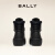 巴利（BALLY）男士秋冬黑色时尚皮革雪地靴6301599 黑色 39