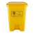 艾科堡脚踏式医疗废物垃圾桶黄色带盖医院利器废品回收垃圾桶 20L黄色医疗废物垃圾桶