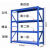 定制仓储货架多层收纳货架重型货架杂物间地下室置物货架 灰色200*60*200*4层副架300公斤 灰色