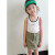 SMYG莫代尔女童背心韩版24年夏季儿童上衣新款男童卡通宝宝童装 白色 110cm