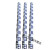 水位测量尺液位标尺定制罐体自粘不干胶刻度贴纸水位测量防水标签 蓝色0.5铝板反光 10x100cm