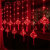 XMSJ新年氛围过年串灯红灯笼阳台LED红灯满天星小台布灯窗帘灯笼布置 红色3米【大灯笼】 皮线窗帘灯