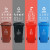 俐茗分类垃圾桶上海款长方形环保桶可定制LG743咖啡色湿垃圾100L