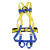 建钢 五点式安全带680137 国标全身式单挂点高空作业装备 防坠器登山保险劳保防护腰带