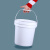 水杉10L红色加厚pp塑料桶包装桶机油桶工业桶涂胶水桶垃圾卫桶压盖桶带盖