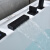 科勒森活浴缸家用迷你深泡小户型独立式薄边浴池三角拐角0.8-1.5 深三角五件套 0.9m