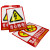 犀跃 消防标识标牌 安全警示贴标志贴 纸墙贴标志标示 24*33cm 有电危险