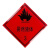 从豫 易燃气体危险品安全标识牌 铝板非冲压 易燃固体300*300 一个价