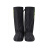 筑采（ZHUCAI）高筒防雨鞋套加厚耐磨底防滑脚套雨天防水牛津布鞋套 黑色 3XL 