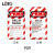LOTO部门款标识牌BD-P14工业设备安全警示牌PVC危险锁定上锁140*75MM中英文可擦写 BD-P04