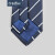 金利来（Goldlion）男士进口真丝面料时尚经典百搭条纹商务休闲领带正装父情节 藏蓝-