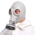 面具全面罩工业化工气体喷漆农药消防有机蒸汽全密封 皮脸面具+3号小铁滤毒罐面具