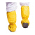 耐酸碱鞋套防化鞋套防耐酸碱防滑防水PVC靴套危化品液体防护 T26-黄色(100双) 均码