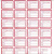 适用图书分类标签河北省中小学图书标签彩色书标图书馆色标图 F类(一张32贴