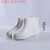 白色靴耐用高筒加棉靴雨鞋耐油耐酸工厂厨房保暖雨靴EVA胶 白色中帮EVA(不加棉) 43