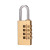 京梯 挂锁 密码锁 行李箱防盗锁黄铜密码挂锁 3轮密码（中号) 单位：把