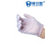 豪安星防电条纹手套 双面条纹手套 电子工业生产透气工作手套 双面条纹10双 均码