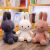 胖进Miffy米菲兔子抱枕毛绒玩具公仔米菲兔子公仔宝宝安抚玩偶布娃娃 白色 25cm