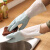 普利塞拉 清洁手套 洗碗手套渐变色胶手套家居家务清洁手套橡胶 渐变粉 M码