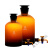 华鸥玻璃龙头瓶棕色透明放水瓶下口瓶2.5L/5L/10L/20L2500/5000/10000/20 10000ml透明放水瓶