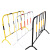 山西道路黄黑铁马市政护栏基坑施工路栏围栏隔离栏防爆交通设施 7斤黄黑115带板子