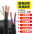 工程国标电线软线   工地专用两三相电缆线2芯3芯三芯电源线 国标 2芯2.5平方 100米 4000w +五件