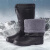 高筒加棉EVA泡沫雨靴冬季男女防水鞋防滑保暖水靴厨房耐油靴 EVA材质(黑色高帮加棉) 41