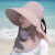 安巧象安巧象 帽子遮脸透气遮阳带面纱款夏季大帽檐防晒帽 紫色 