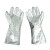 美康（meikang） 隔热手套 铝箔耐1000度高温 防烫隔热手套 长38cm MKP-0501 银白 
