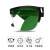 电焊眼镜二保焊护眼焊工专用防打眼防强光防电弧脸部防护 J01浅绿色+镜盒