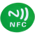 伦邦NFC门禁卡手机贴超薄ic电子电梯指纹锁卡感应卡贴门模拟高频13.56 NFC红色 (不能复制)