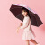 天堂伞雨伞直柄半自动儿童小学生幼儿园可爱晴雨两用遮阳伞男女童 粉红色