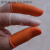 定制适用指套100个麻点颗粒防滑橙色白色乳胶橡胶耐磨加厚劳保工 橙色小号S(100个)