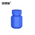 安赛瑞 压盖塑料瓶（5个装）液体瓶大口样品分装瓶试剂瓶压旋盖固体瓶 60ml 蓝色 600458