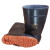 劳保专业防化雨靴安全经典黑色高筒橡胶底耐油酸碱耐摩实用结实 黑色 42