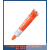 Fixolid工业记号笔螺栓防松标记漆T300金属油漆笔红橙黄白色 白色1只