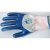 36双星宇N588半浸丁腈手套劳保挂胶手套耐磨耐油浸胶手套 蓝色