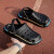 回力拖鞋男鞋户外耐磨沙滩鞋透气软底洞洞鞋 WXL(SD)-0048 黑色 40 