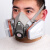 防毒面具防有机气体喷漆化工甲醛装修打磨防尘防毒半面罩 半面具防尘毒七件套