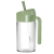 HKNA调料盒玻璃组合调味瓶罐子油壶套装盐罐厨房收纳防潮糖味精瓶 木棉绿 无铅款250毫升*4 赠防撞垫+标贴